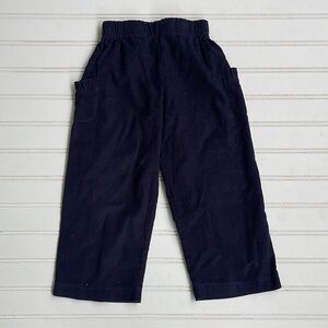 BELLA BLISS EUC Girls Navy Corduroy Elastic Ruffle Pocket Pull On Pants
